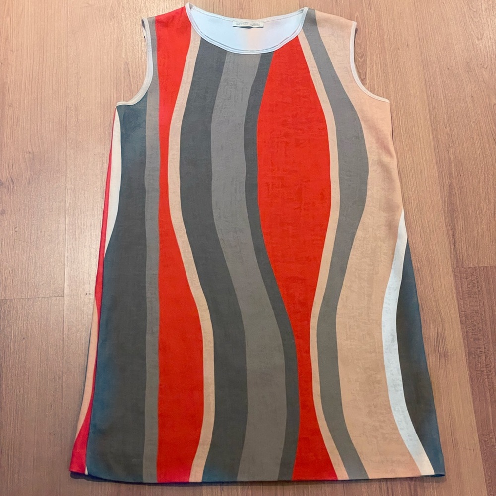 Multicolored print dress